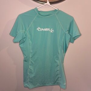 O'Neill Women's Teal Swim Short Sleeve Tee